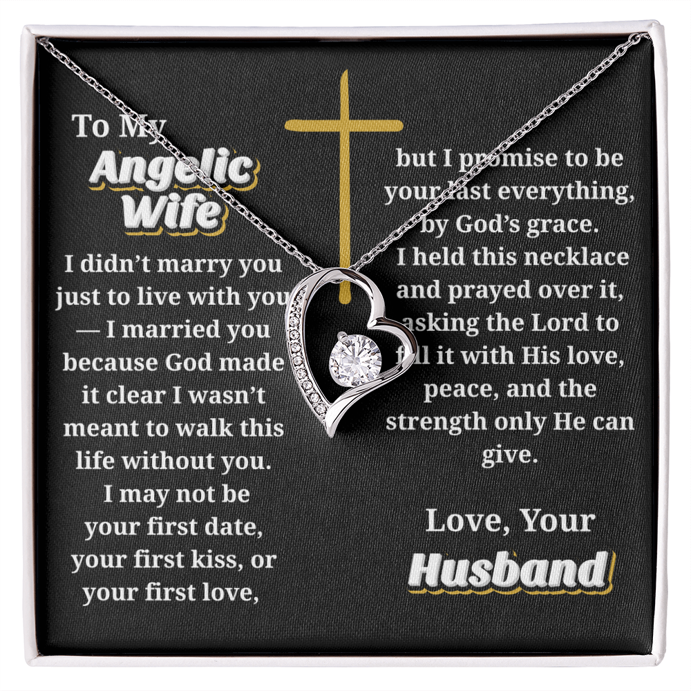 Angelic Wife -- Jewelry Message Card Necklace Gift