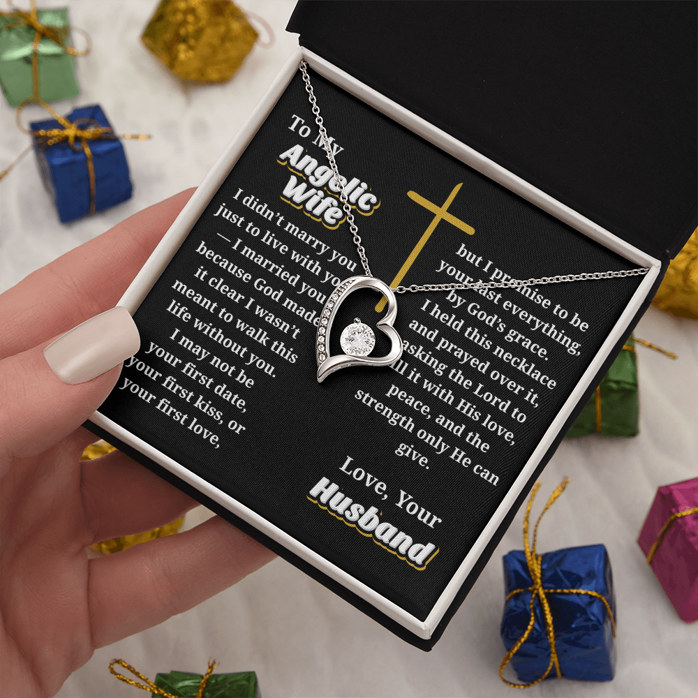 Angelic Wife -- Jewelry Message Card Necklace Gift