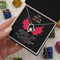 Load image into Gallery viewer, To My PsycHOTic Mama Wife | Husband To Wife Jewelry Message Card Gift
