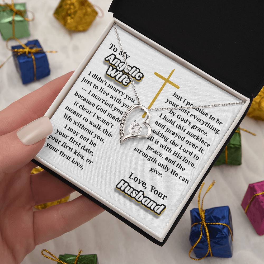 Angelic Wife -- Jewelry Message Card Necklace Gift
