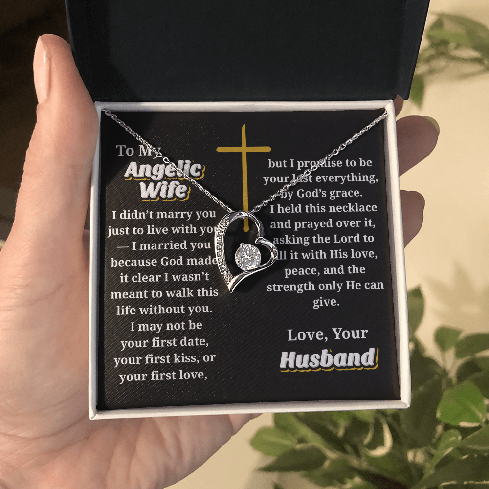Angelic Wife -- Jewelry Message Card Necklace Gift