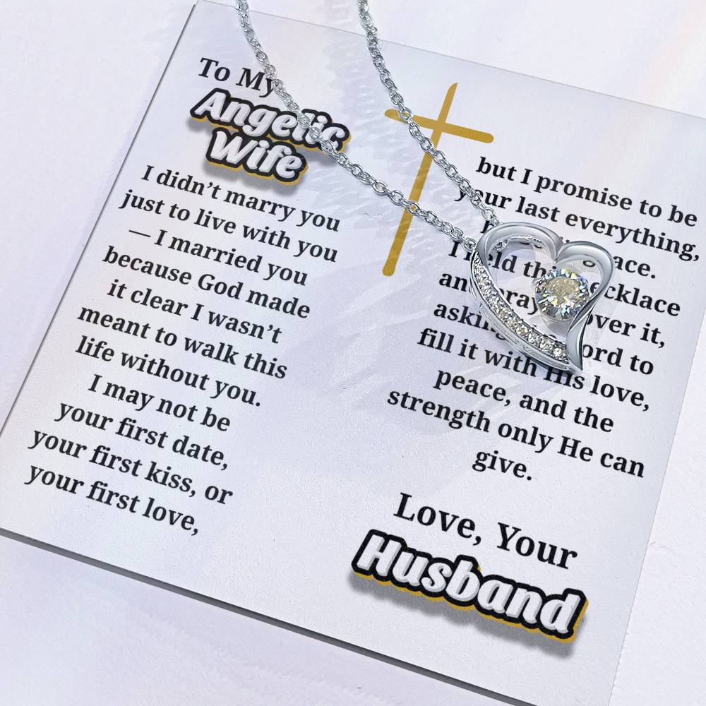 Angelic Wife -- Jewelry Message Card Necklace Gift
