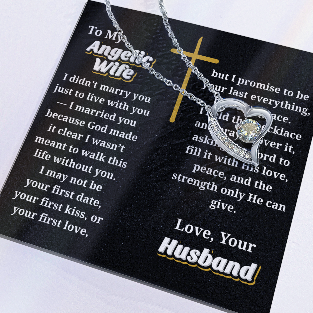 Angelic Wife -- Jewelry Message Card Necklace Gift