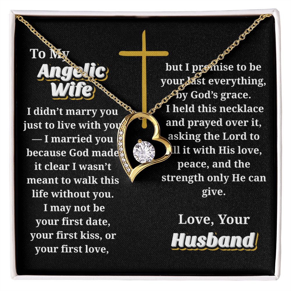 Angelic Wife -- Jewelry Message Card Necklace Gift