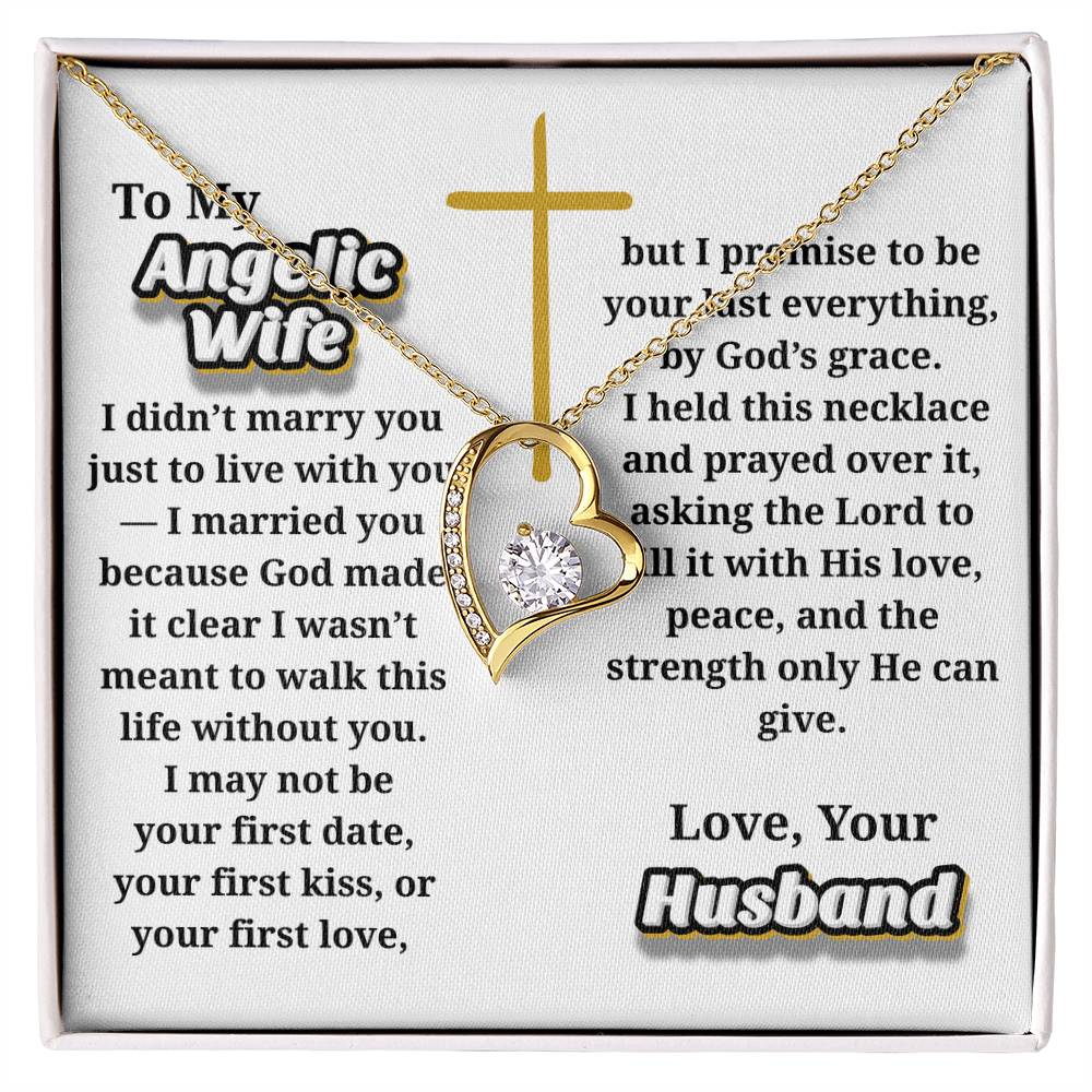 Angelic Wife -- Jewelry Message Card Necklace Gift