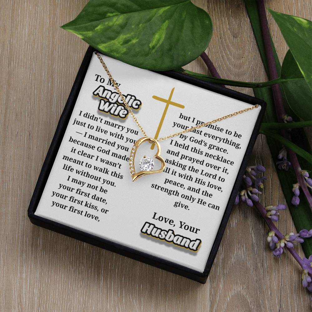 Angelic Wife -- Jewelry Message Card Necklace Gift