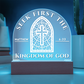 Bible Verse Acrylic Plaque - Seek First The Kingdom of God Matthew 6:33