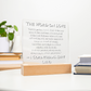 Bible Verse The Word On Love 1 Corinthians  13: 4-7 Acrylic LED Plaque Gift
