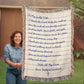 Letter To Mother Wife Cotton Woven Blanket Christian Faith