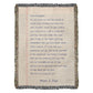 Love Mom And Dad Daughter Off To College Sentimental Letter Woven Blanket
