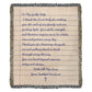 Letter To Mother Wife Cotton Woven Blanket Christian Faith