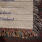 Letter To Wife Mother Cotton Woven Blanket Christian Faith