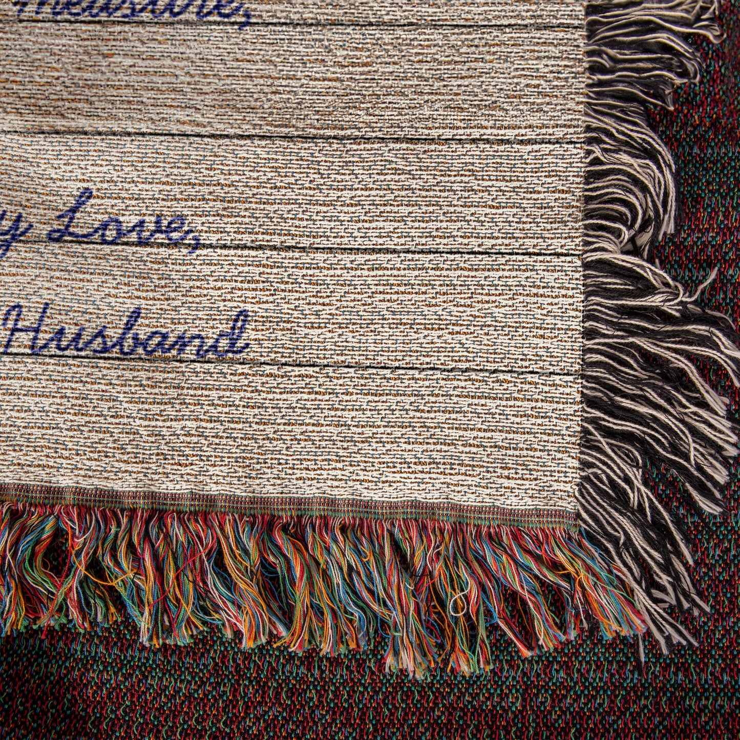 Letter To Wife Mother Cotton Woven Blanket Christian Faith