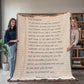 Love Mom And Dad Daughter Off To College Sentimental Letter Woven Blanket