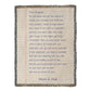 Love Mom And Dad Daughter Off To College Sentimental Letter Woven Blanket