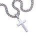 The Narrow Path -- To Father Husband Love Wife Cross Cuban Link Necklace Message Card Gift