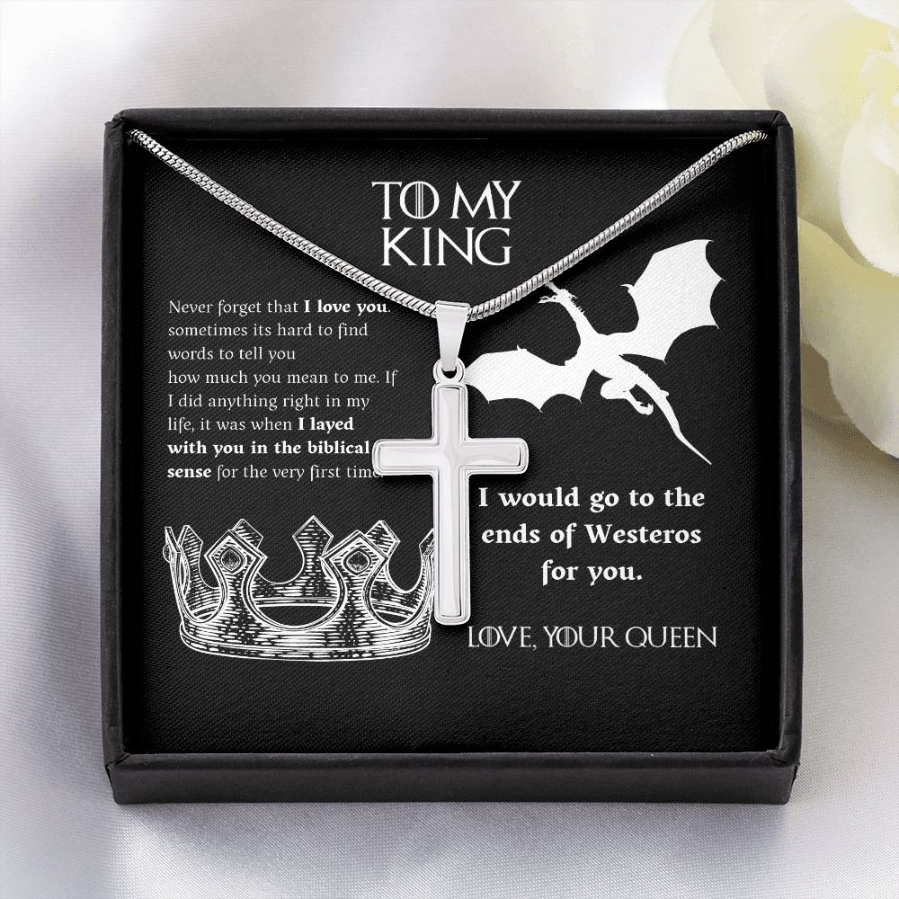 To My King | Cross Jewelry Message Card Gift For Soulmate