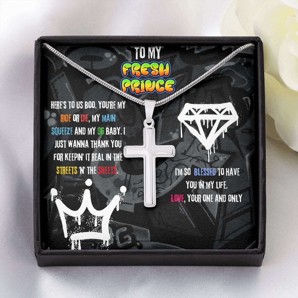 To My Fresh Prince | Cross Necklace Gift For Him