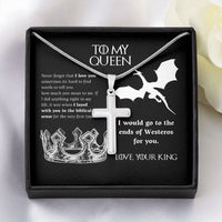 Load image into Gallery viewer, To My Queen | Cross Jewelry Message Card Gift For Soulmate
