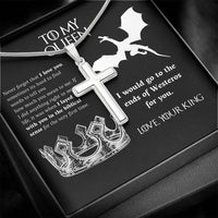 Load image into Gallery viewer, To My Queen | Cross Jewelry Message Card Gift For Soulmate
