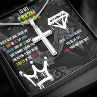 Load image into Gallery viewer, To My Fresh Prince | Cross Necklace Gift For Him
