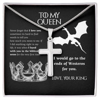 Load image into Gallery viewer, To My Queen | Cross Jewelry Message Card Gift For Soulmate
