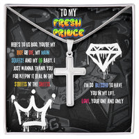 Load image into Gallery viewer, To My Fresh Prince | Cross Necklace Gift For Him
