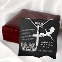 Load image into Gallery viewer, To My King | Cross Jewelry Message Card Gift For Soulmate
