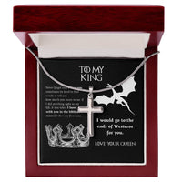 Load image into Gallery viewer, To My King | Cross Jewelry Message Card Gift For Soulmate
