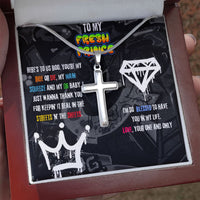 Load image into Gallery viewer, To My Fresh Prince | Cross Necklace Gift For Him
