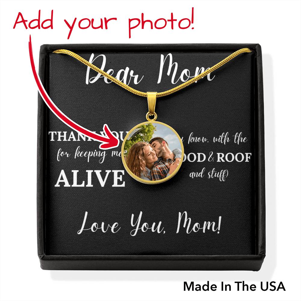 Keeping Me Alive | Jewelry Message Card Gift For Mom