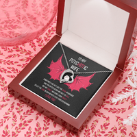 Load image into Gallery viewer, To My PsycHOTic Wife | Gift From Husband To Wife | Necklace Message Card
