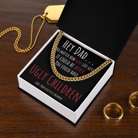 Load image into Gallery viewer, Hey Dad It Could Be Worse | Funny Father&#39;s Day Gift | Cuban Link Chain Message Card
