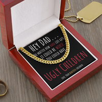 Load image into Gallery viewer, Hey Dad It Could Be Worse | Funny Father&#39;s Day Gift | Cuban Link Chain Message Card
