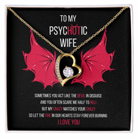 Load image into Gallery viewer, To My PsycHOTic Wife | Gift From Husband To Wife | Necklace Message Card
